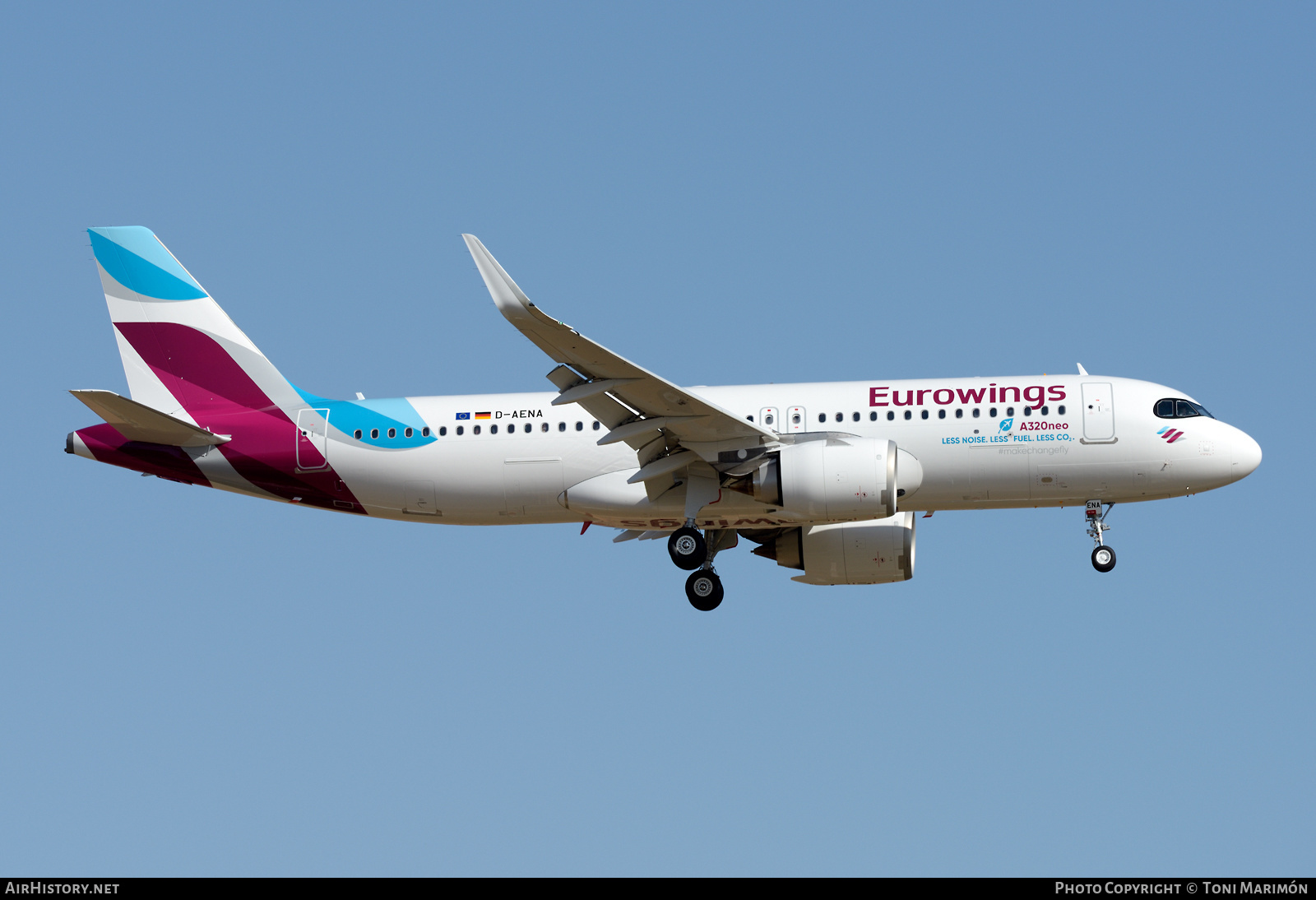 Aircraft Photo of D-AENA | Airbus A320-251N | Eurowings | AirHistory.net #464147
