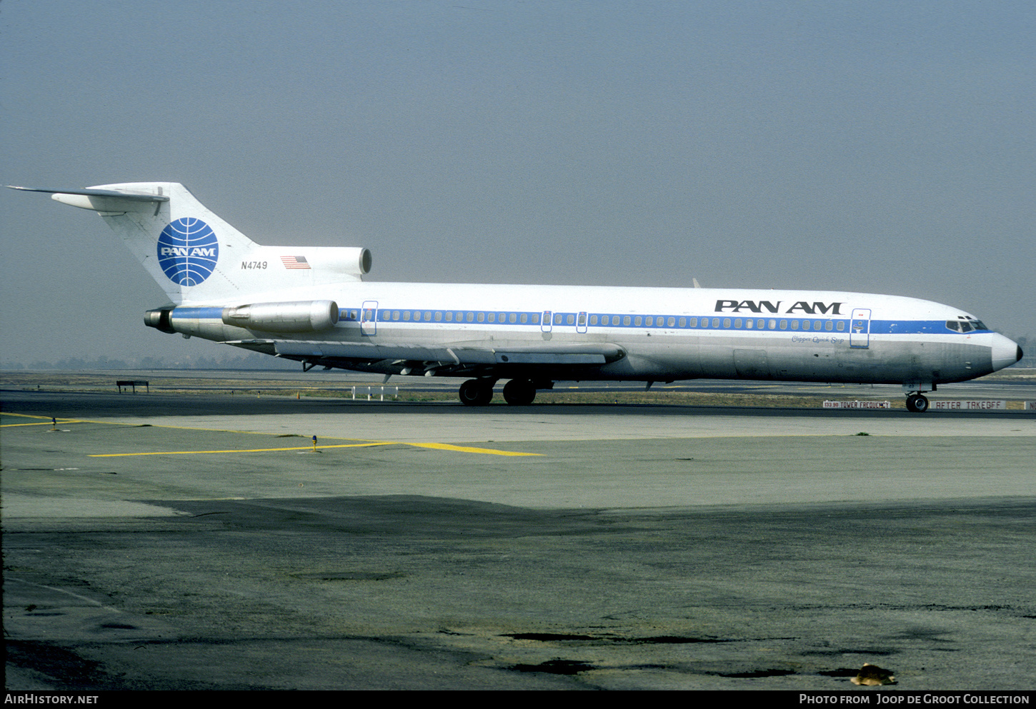 Aircraft Photo of N4749 | Boeing 727-235 | Pan American World Airways - Pan Am | AirHistory.net #464251