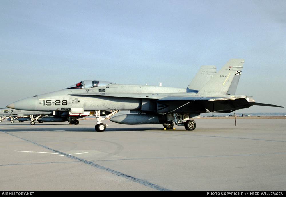 Aircraft Photo of C.15-41 | McDonnell Douglas EF-18A Hornet | Spain - Air Force | AirHistory.net #464270