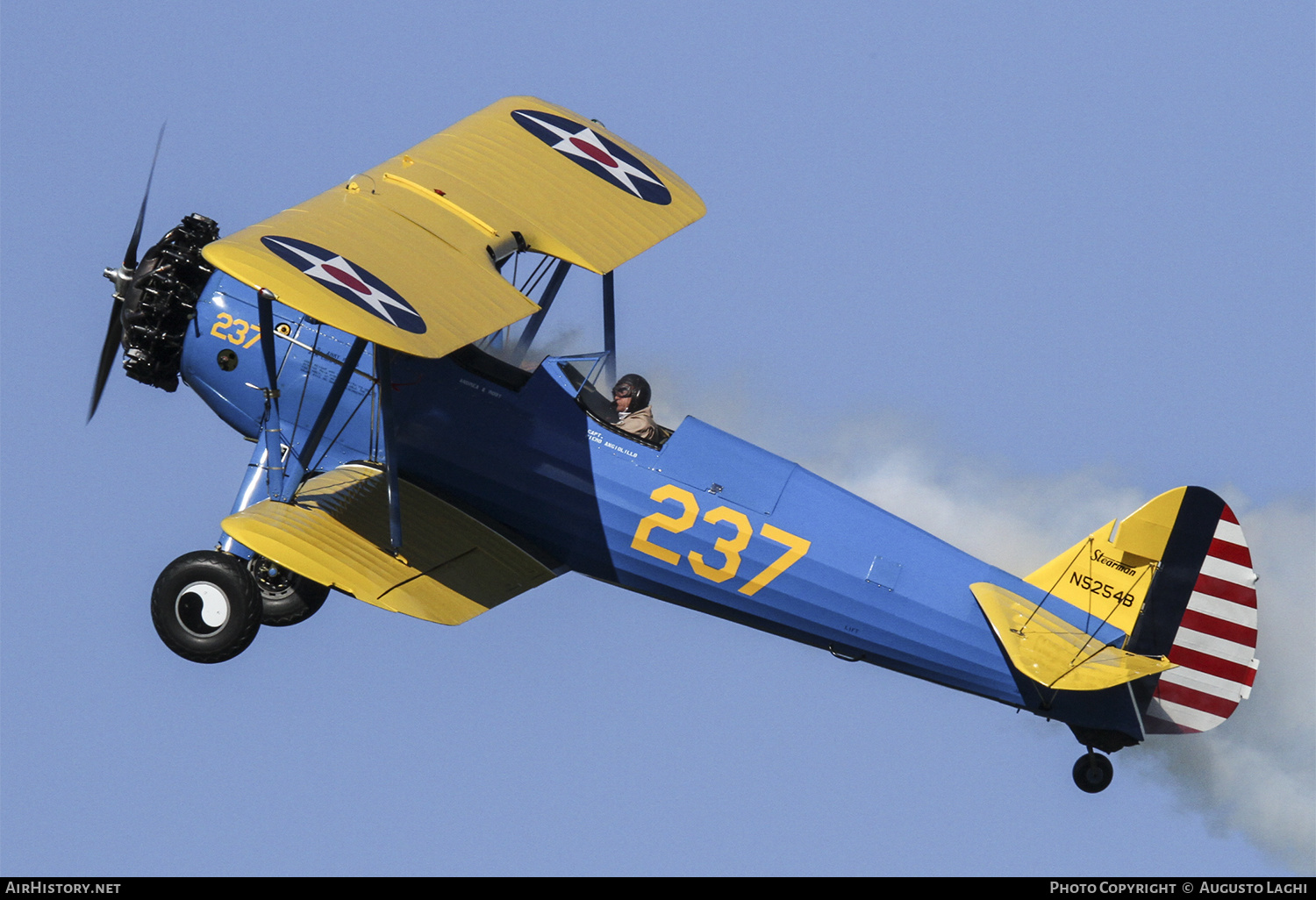 Aircraft Photo of N5254B / 41-7941 | Boeing PT-17 Kaydet (A75N1) | USA - Army | AirHistory.net #464312