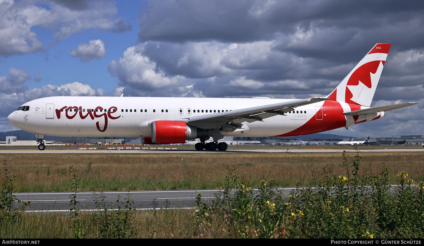 Aircraft Photo of C-GDUZ | Boeing 767-38E/ER | Air Canada Rouge | AirHistory.net #464365