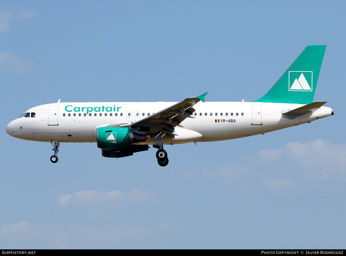 Aircraft Photo of YR-ABA | Airbus A319-111 | Carpatair | AirHistory.net #464413