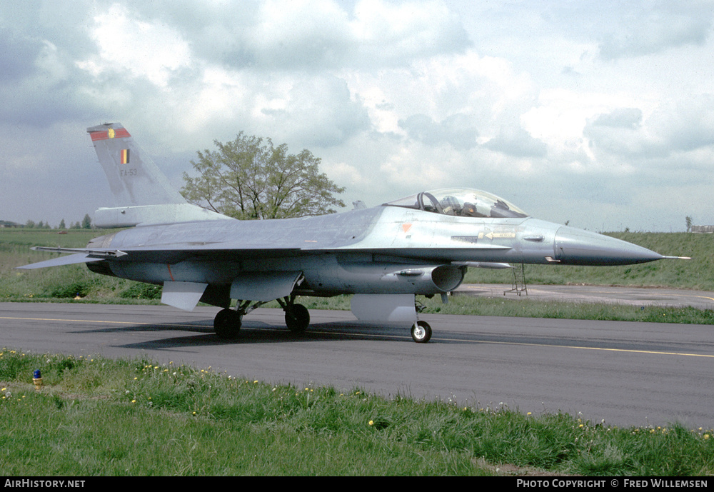 Aircraft Photo of FA53 | General Dynamics F-16A Fighting Falcon | Belgium - Air Force | AirHistory.net #464484