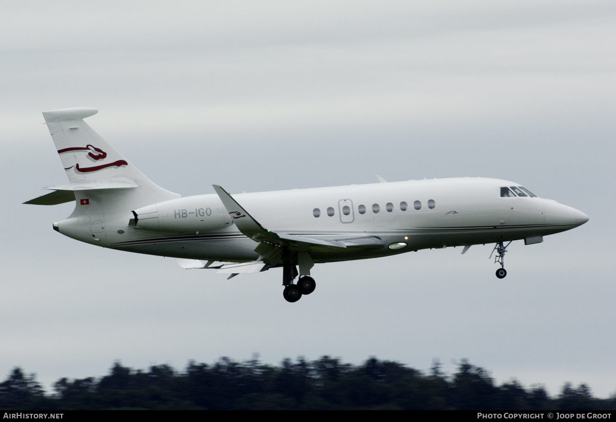 Aircraft Photo of HB-IGO | Dassault Falcon 2000EX | Cat Aviation | AirHistory.net #464506