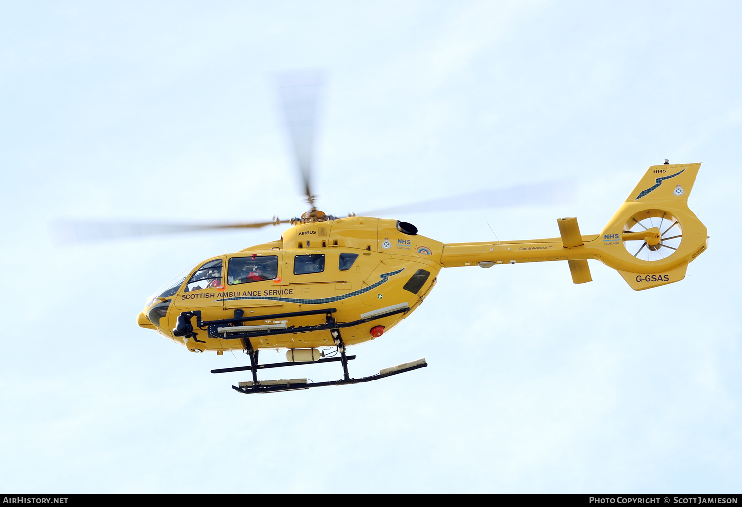 Aircraft Photo of G-GSAS | Airbus Helicopters EC-145 (BK-117 D-2) | Scottish Ambulance Service | AirHistory.net #464558