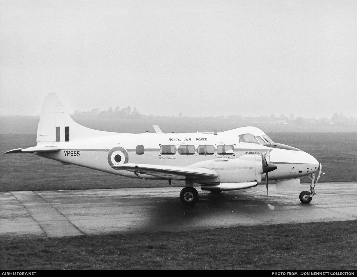 Aircraft Photo of VP955 | De Havilland D.H. 104 Devon C2 | UK - Air Force | AirHistory.net #464574