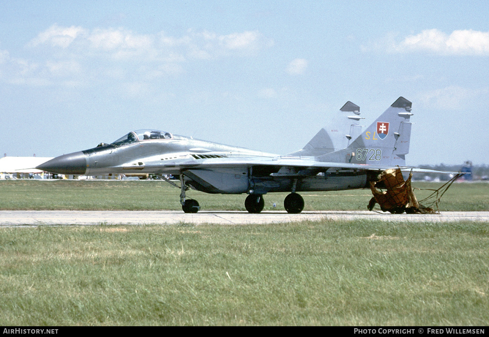 Aircraft Photo of 6728 | Mikoyan-Gurevich MiG-29 (9-12) | Slovakia - Air Force | AirHistory.net #464607
