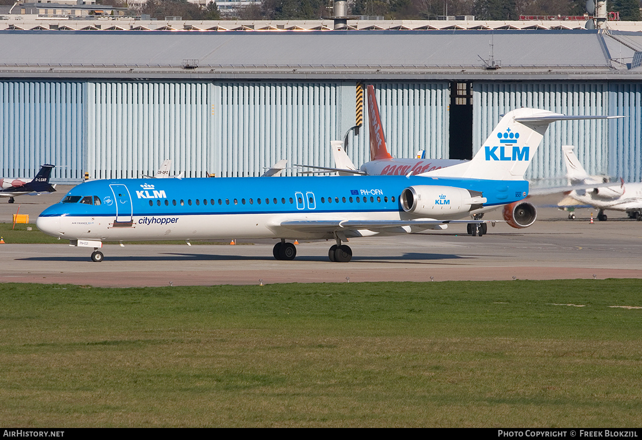 Aircraft Photo of PH-OFN | Fokker 100 (F28-0100) | KLM Cityhopper | AirHistory.net #464637