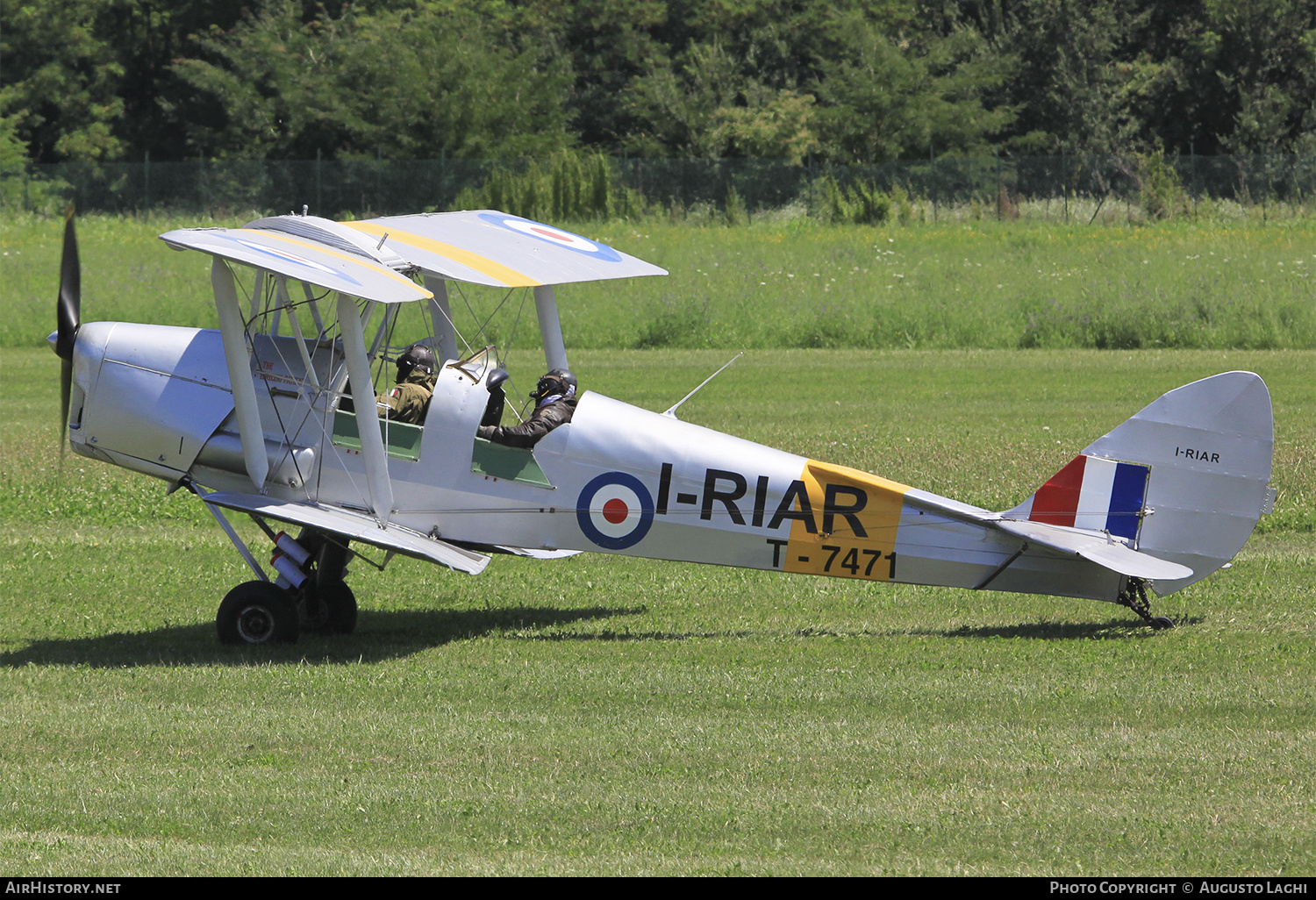 Aircraft Photo of I-RIAR / T-7471 | De Havilland D.H. 82A Tiger Moth | UK - Air Force | AirHistory.net #464721