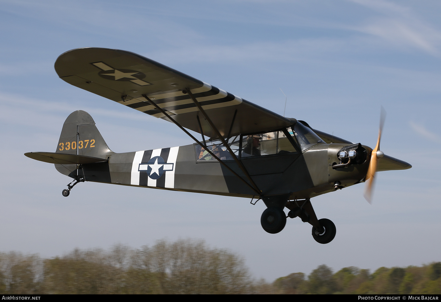 Aircraft Photo of G-AISX / 330372 | Piper L-4H(90) Cub (J-3C-90) | USA - Air Force | AirHistory.net #464726