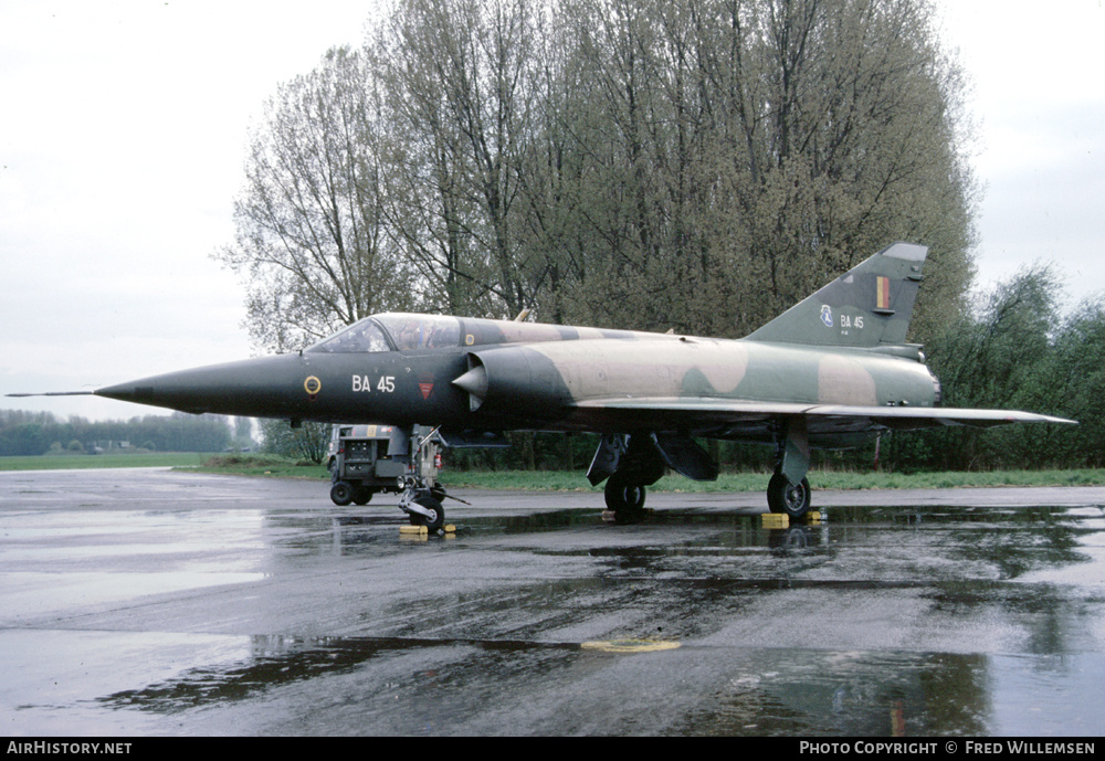 Aircraft Photo of BA45 | Dassault Mirage 5BA | Belgium - Air Force | AirHistory.net #464741
