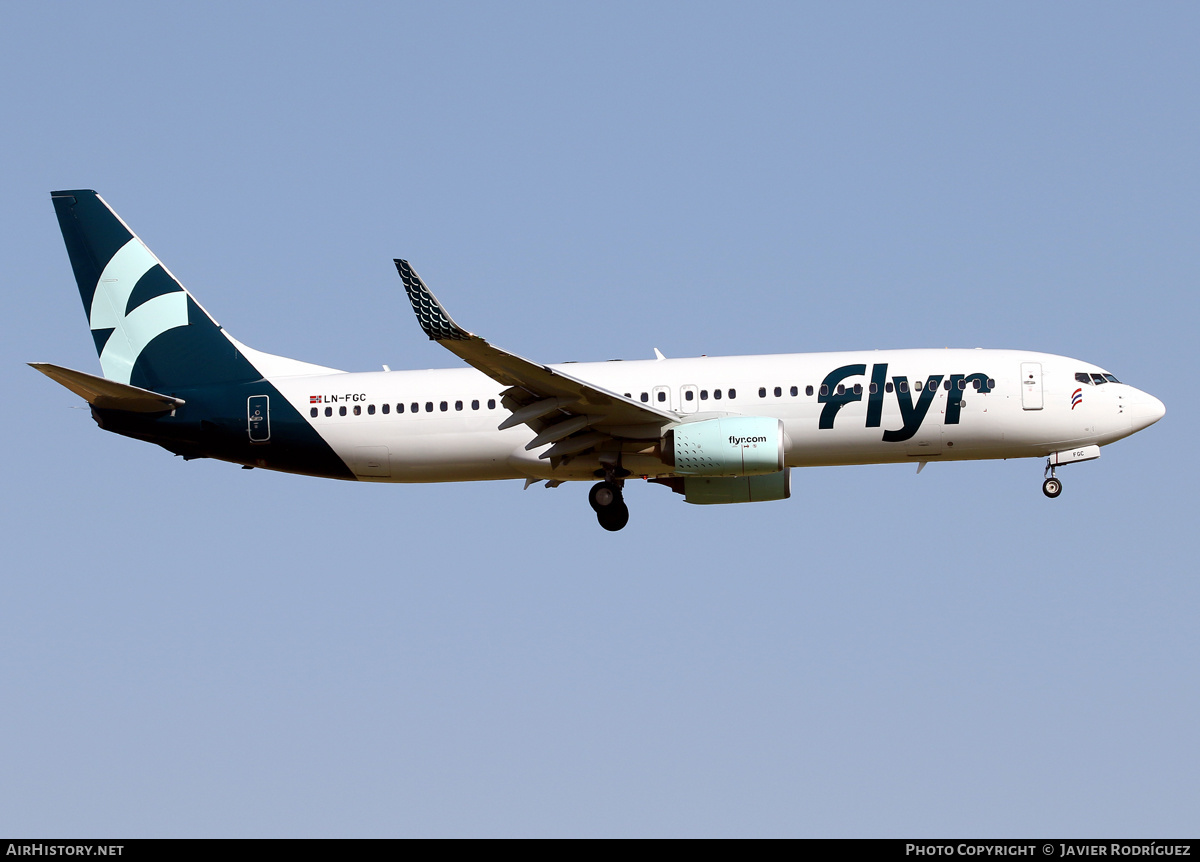 Aircraft Photo of LN-FGC | Boeing 737-8KN | Flyr | AirHistory.net #464764