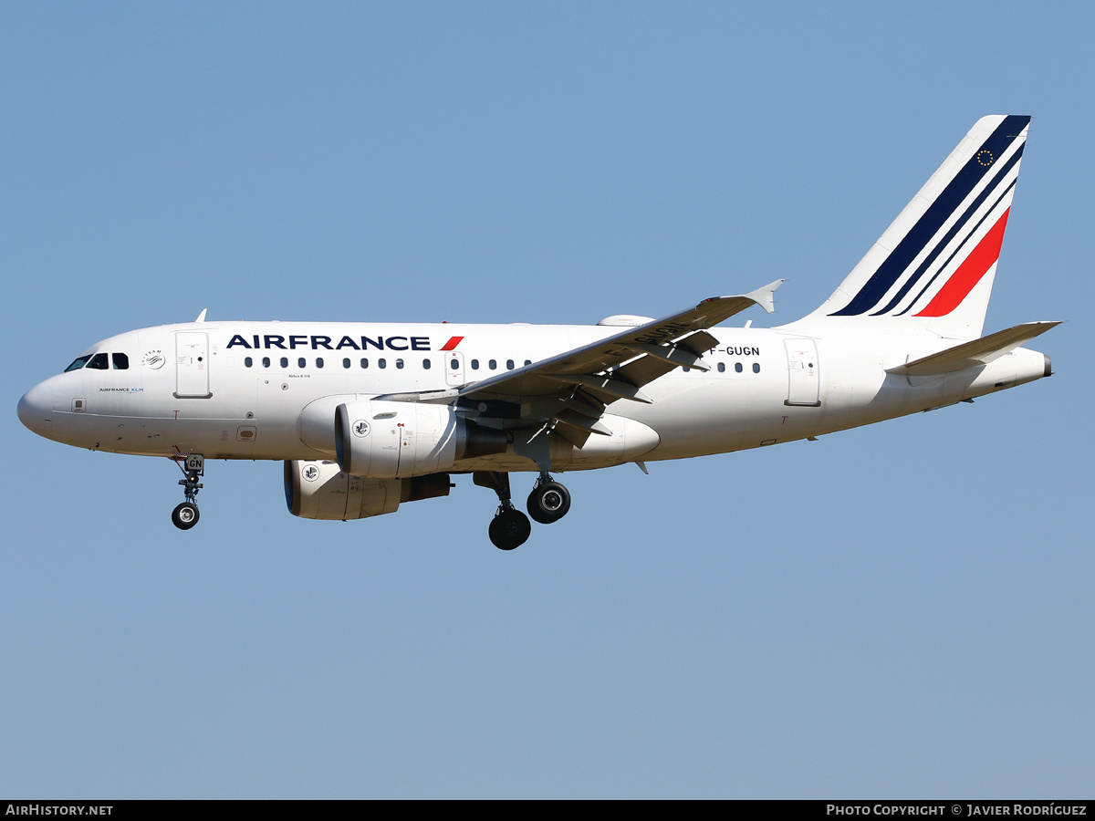Aircraft Photo of F-GUGN | Airbus A318-111 | Air France | AirHistory.net #464767