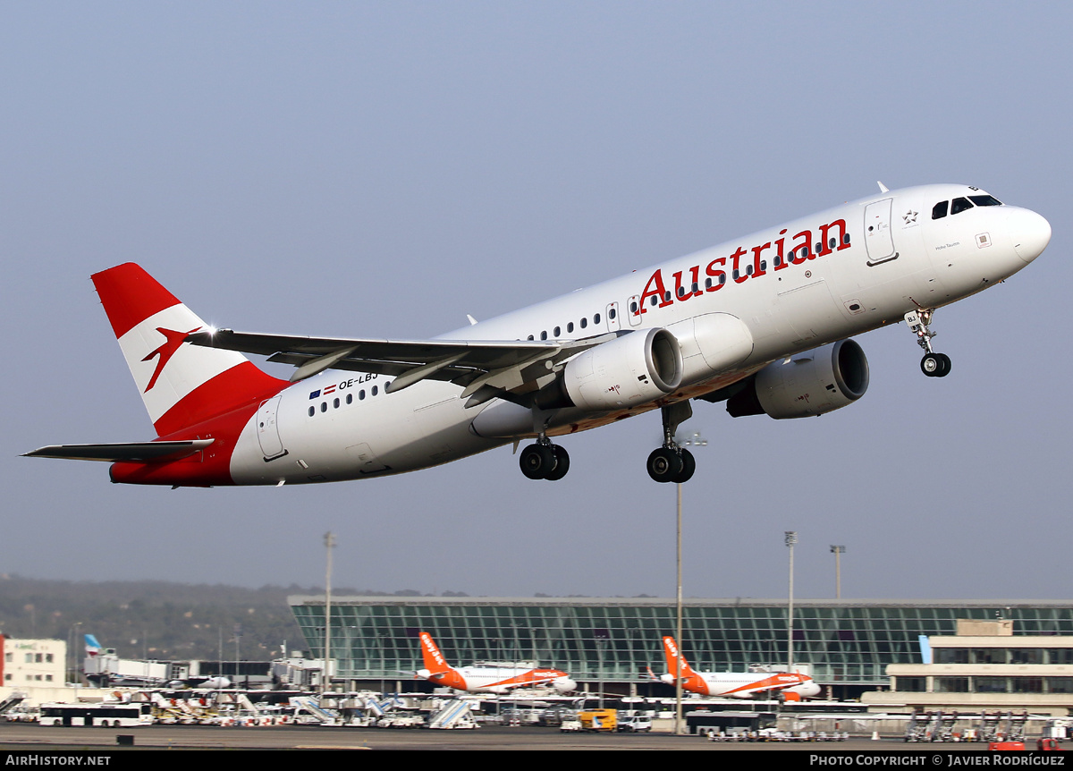 Aircraft Photo of OE-LBJ | Airbus A320-214 | Austrian Airlines | AirHistory.net #464775