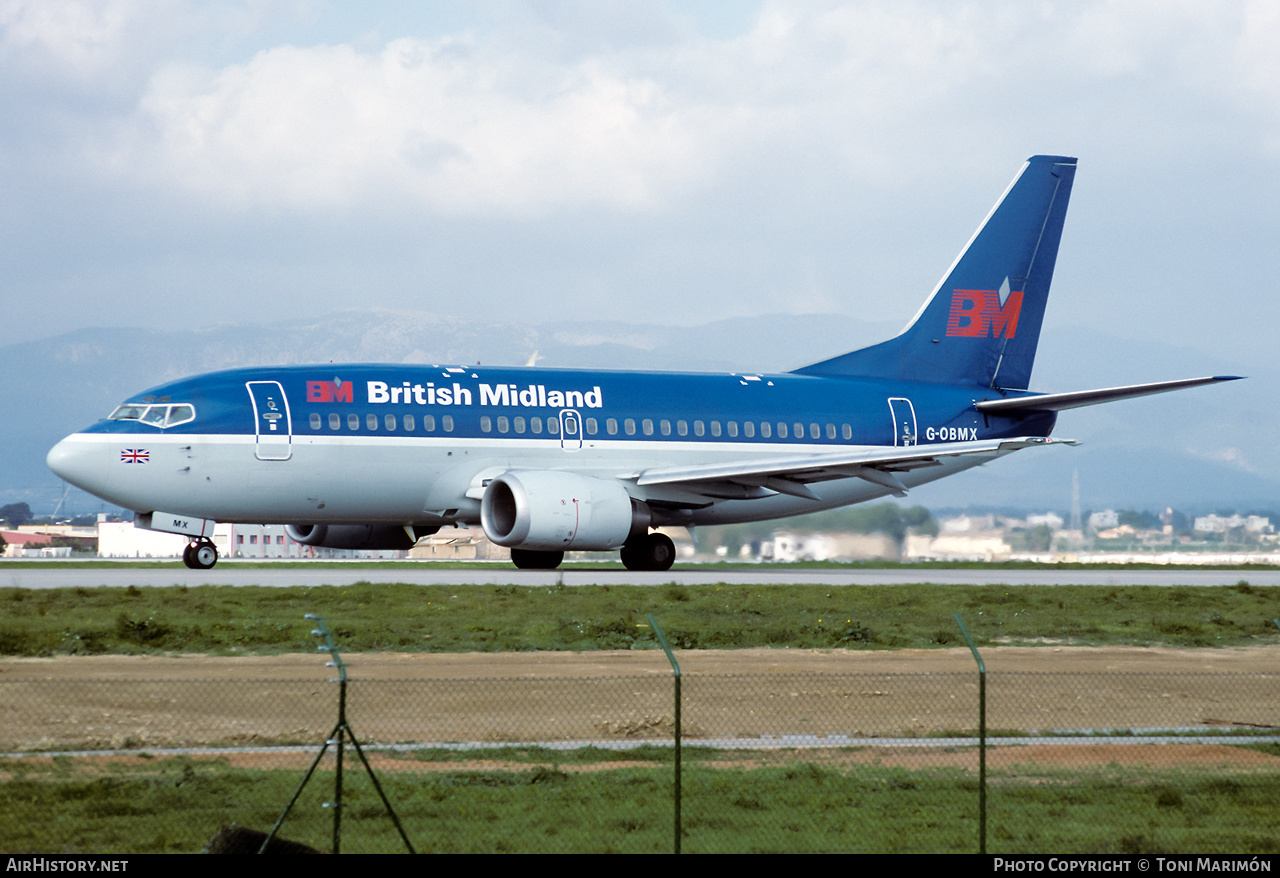 Aircraft Photo of G-OBMX | Boeing 737-59D | British Midland Airways - BMA | AirHistory.net #464791
