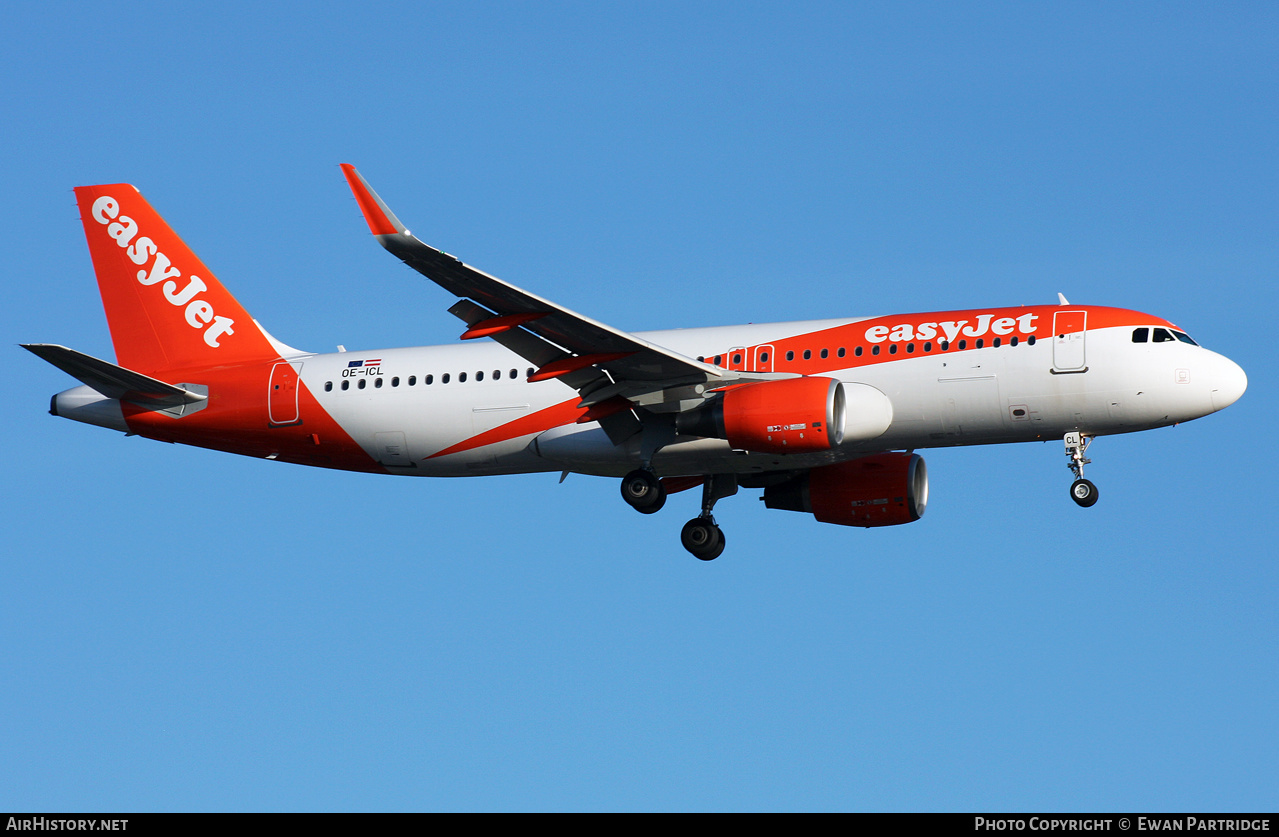 Aircraft Photo of OE-ICL | Airbus A320-214 | EasyJet | AirHistory.net #464810