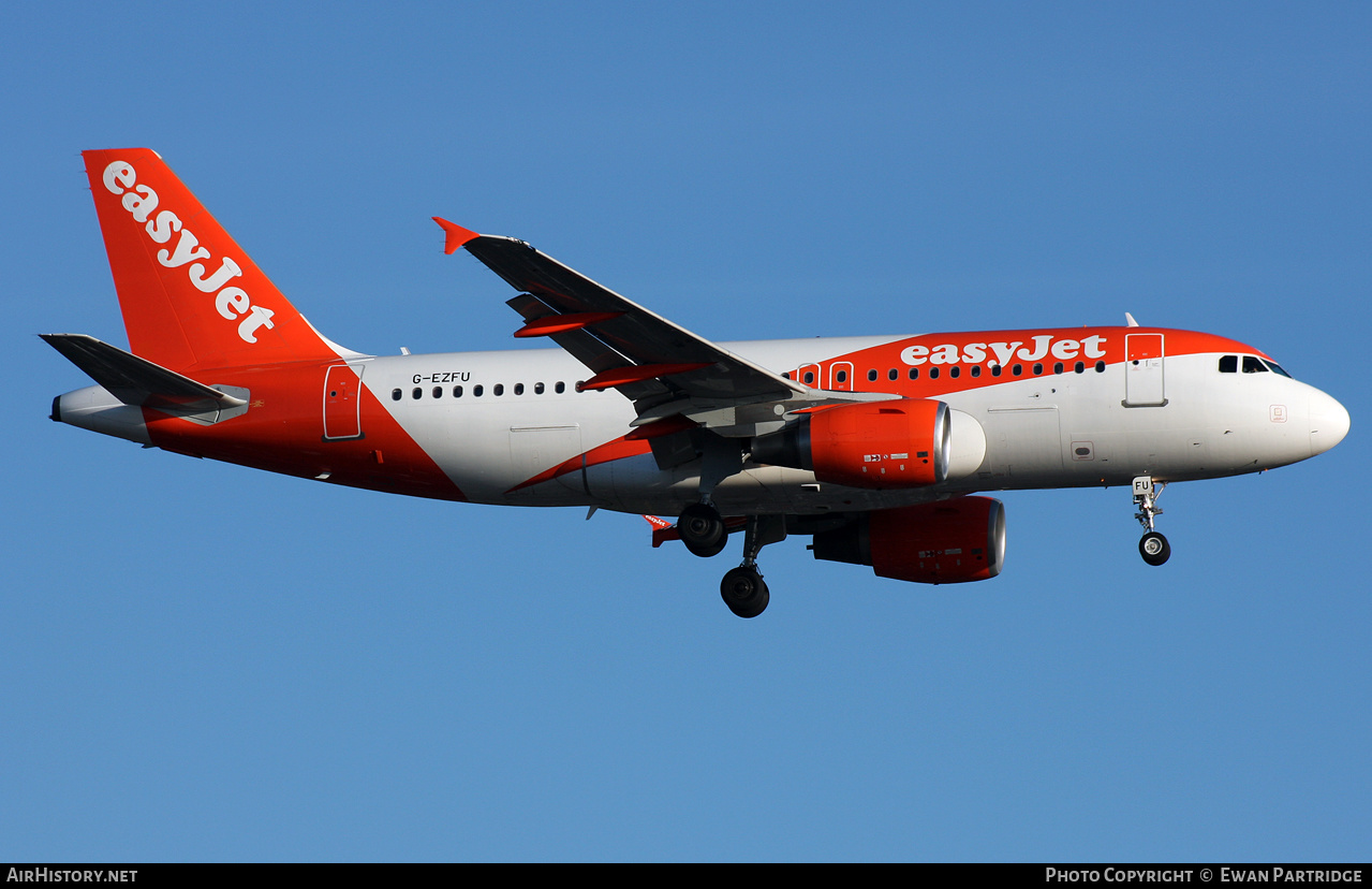 Aircraft Photo of G-EZFU | Airbus A319-111 | EasyJet | AirHistory.net #464811