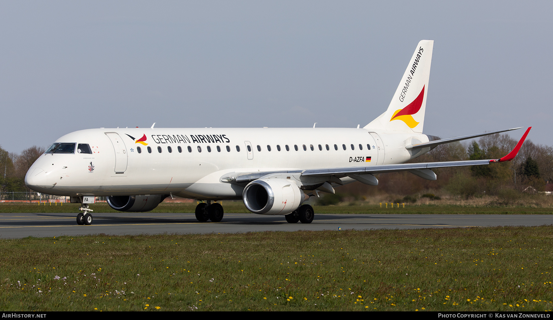 Aircraft Photo of D-AZFA | Embraer 190LR (ERJ-190-100LR) | German Airways | AirHistory.net #464867