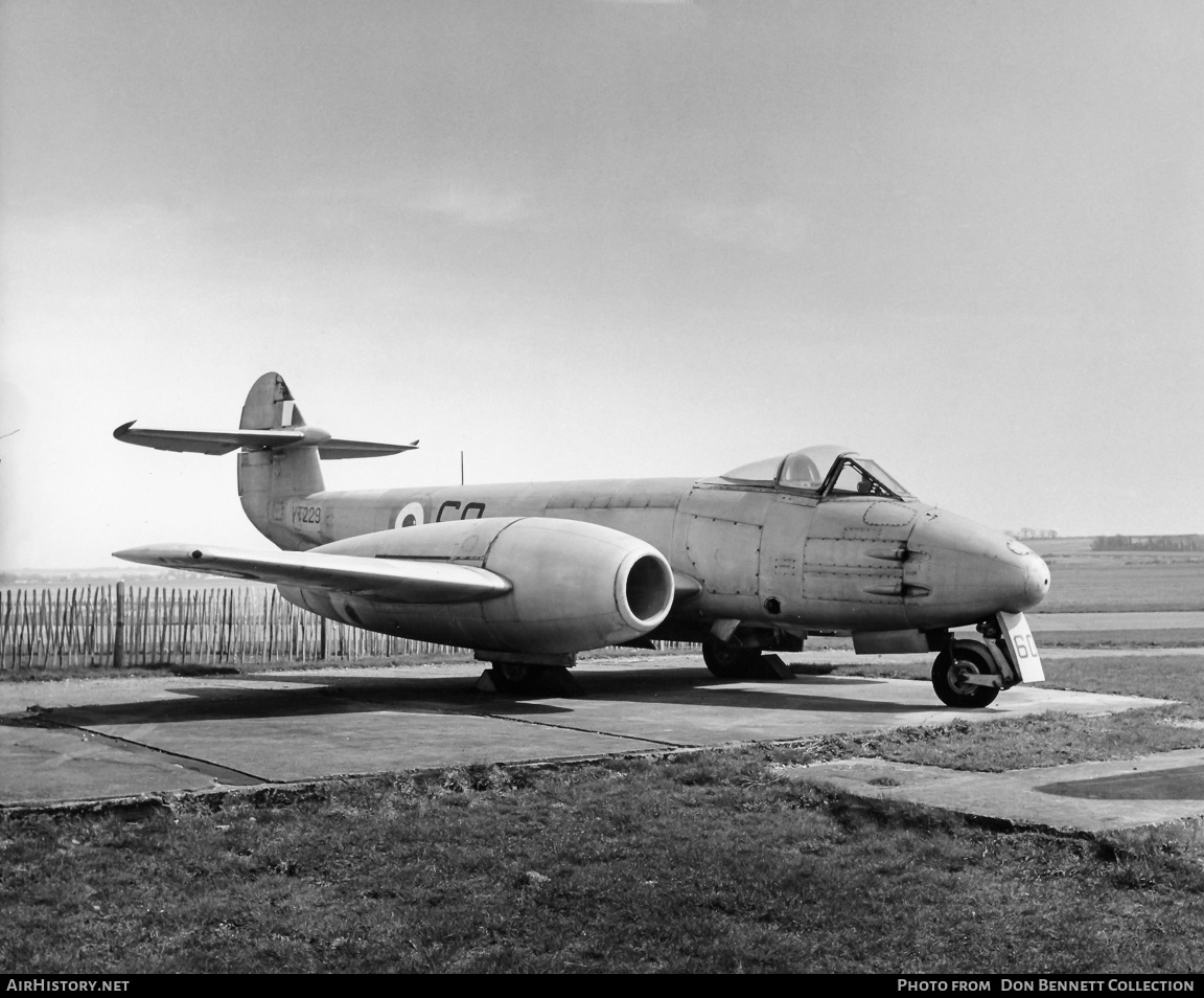 Aircraft Photo of VT229 | Gloster Meteor F4 | UK - Air Force | AirHistory.net #464882