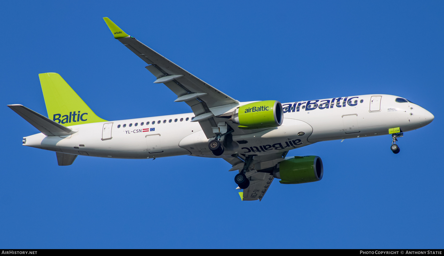 Aircraft Photo of YL-CSN | Airbus A220-371 (BD-500-1A11) | AirBaltic | AirHistory.net #464958