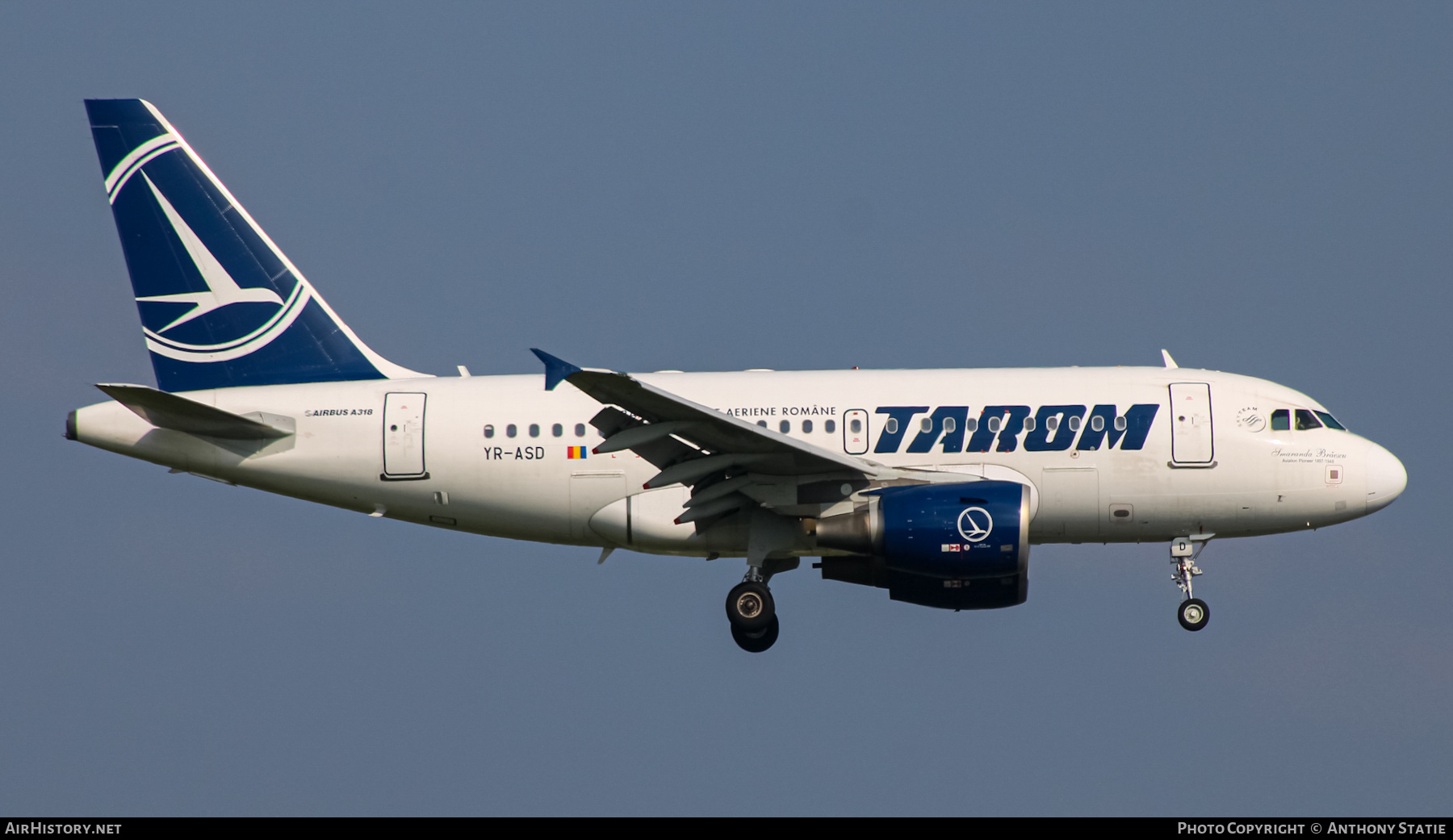 Aircraft Photo of YR-ASD | Airbus A318-111 | TAROM - Transporturile Aeriene Române | AirHistory.net #464968