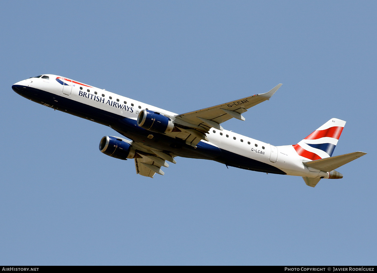 Aircraft Photo of G-LCAH | Embraer 190SR (ERJ-190-100SR) | British Airways | AirHistory.net #465070