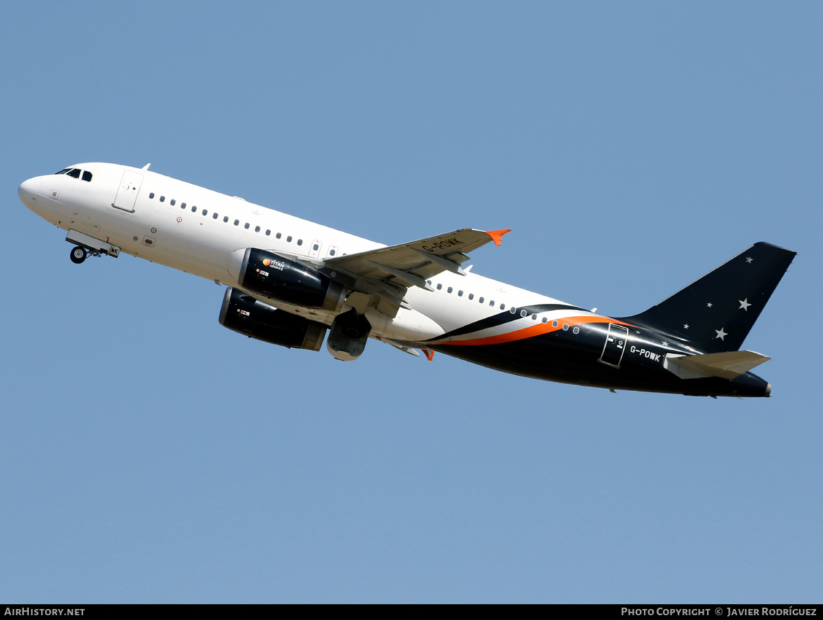 Aircraft Photo of G-POWK | Airbus A320-233 | Titan Airways | AirHistory.net #465090