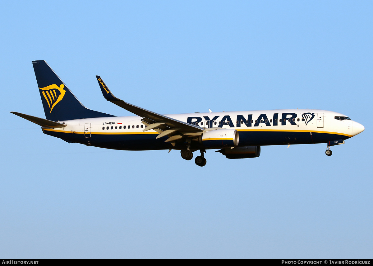 Aircraft Photo of SP-RSR | Boeing 737-800 | Ryanair | AirHistory.net #465094