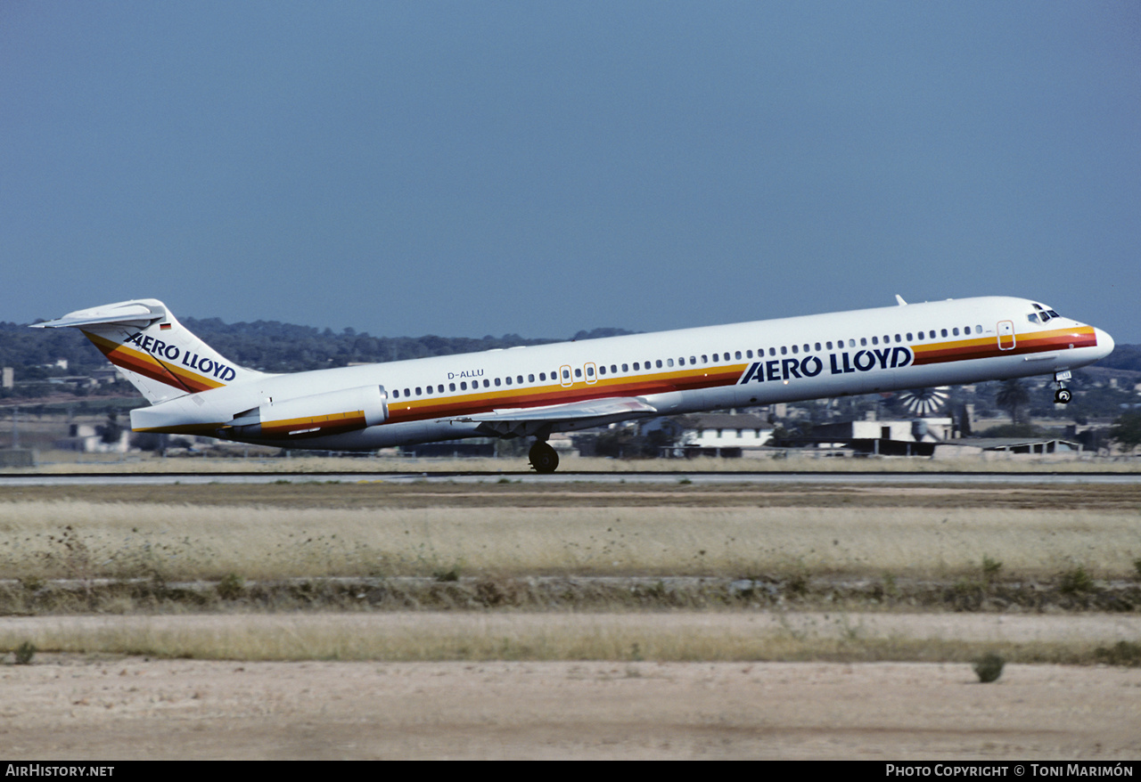 Aircraft Photo of D-ALLU | McDonnell Douglas MD-83 (DC-9-83) | Aero Lloyd | AirHistory.net #465124