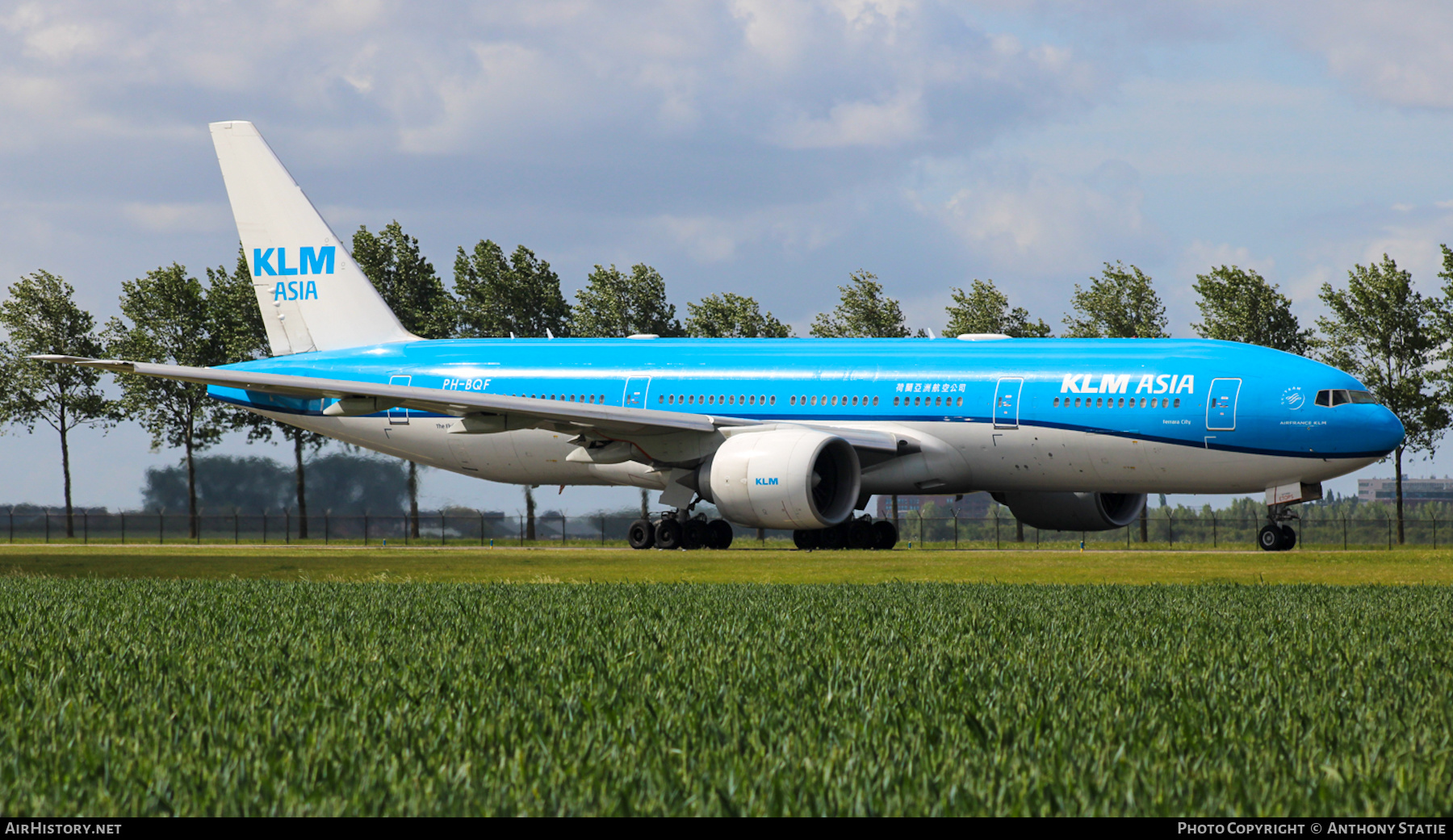 Aircraft Photo of PH-BQF | Boeing 777-206/ER | KLM Asia | AirHistory.net #465279