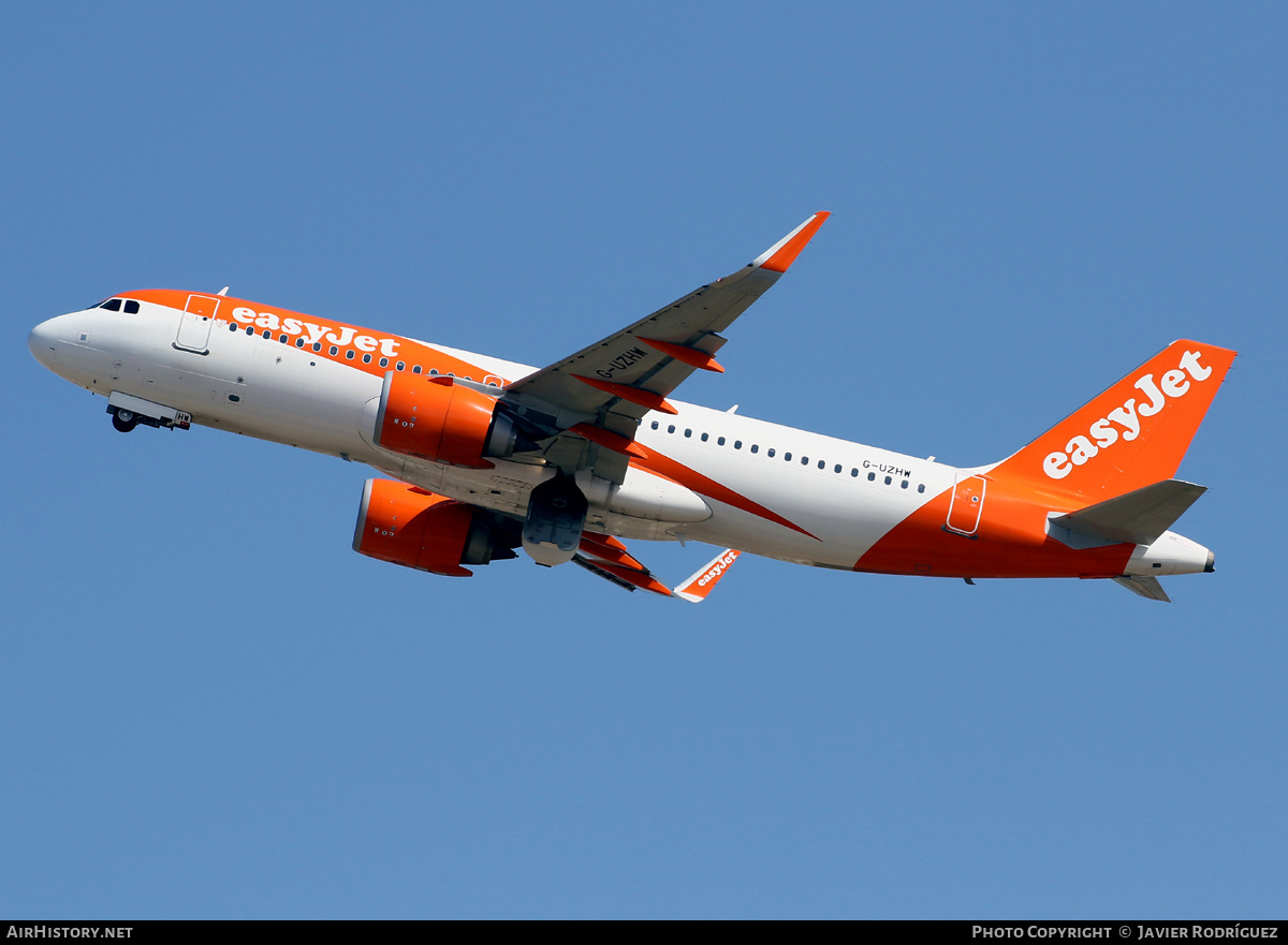Aircraft Photo of G-UZHW | Airbus A320-251N | EasyJet | AirHistory.net #465301