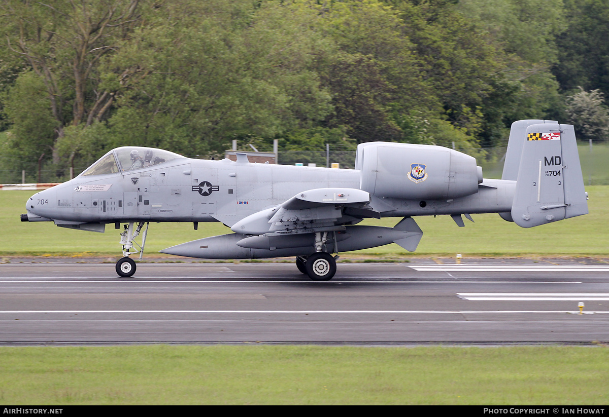 Aircraft Photo of 78-0704 / AF78-704 | Fairchild A-10A Thunderbolt II | USA - Air Force | AirHistory.net #465399