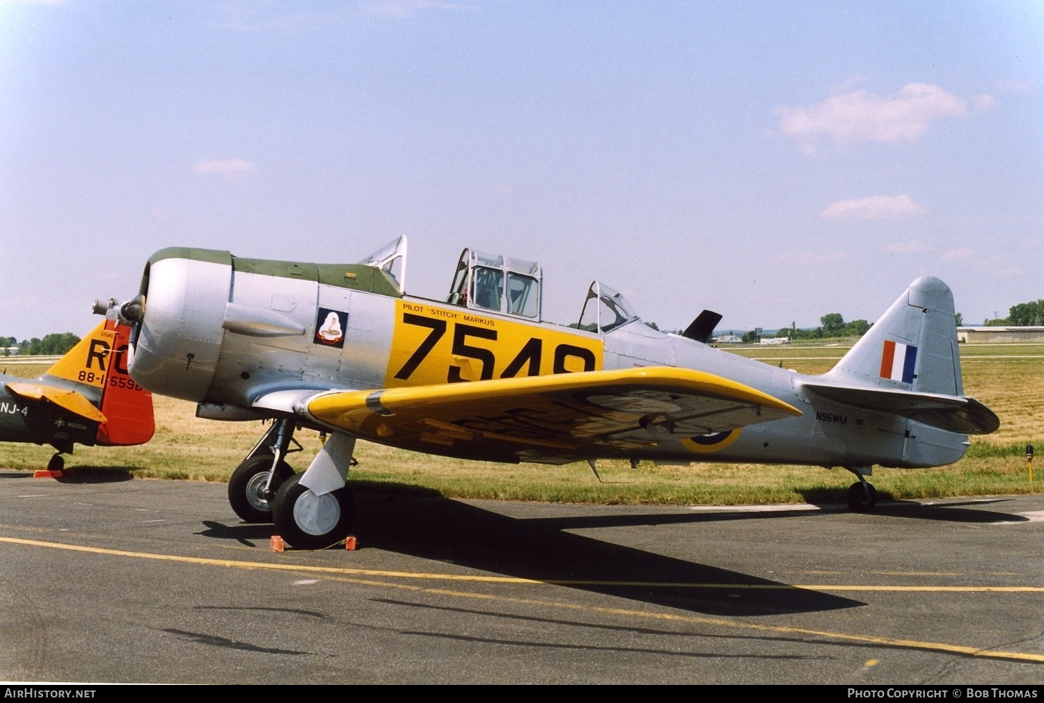 Aircraft Photo of N95WM / 7549 | North American AT-6D Texan | UK - Air Force | AirHistory.net #465434