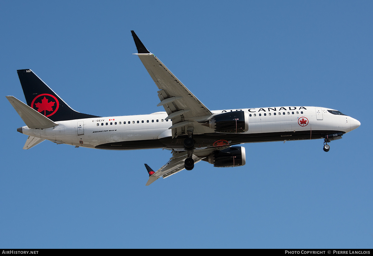 Aircraft Photo of C-GEIV | Boeing 737-8 Max 8 | Air Canada | AirHistory.net #465460
