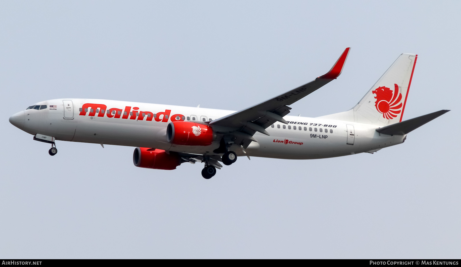 Aircraft Photo of 9M-LNP | Boeing 737-8GP | Malindo Air | AirHistory.net #465494