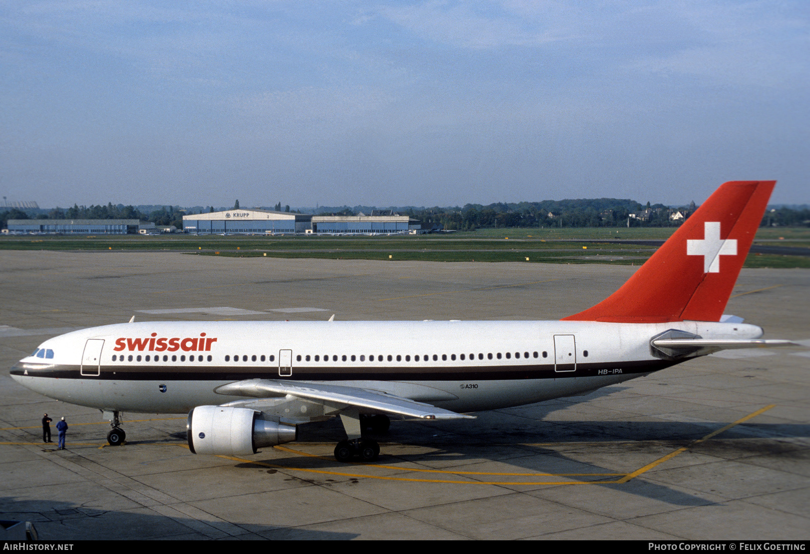 Aircraft Photo of HB-IPA | Airbus A310-221 | Swissair | AirHistory.net #465514