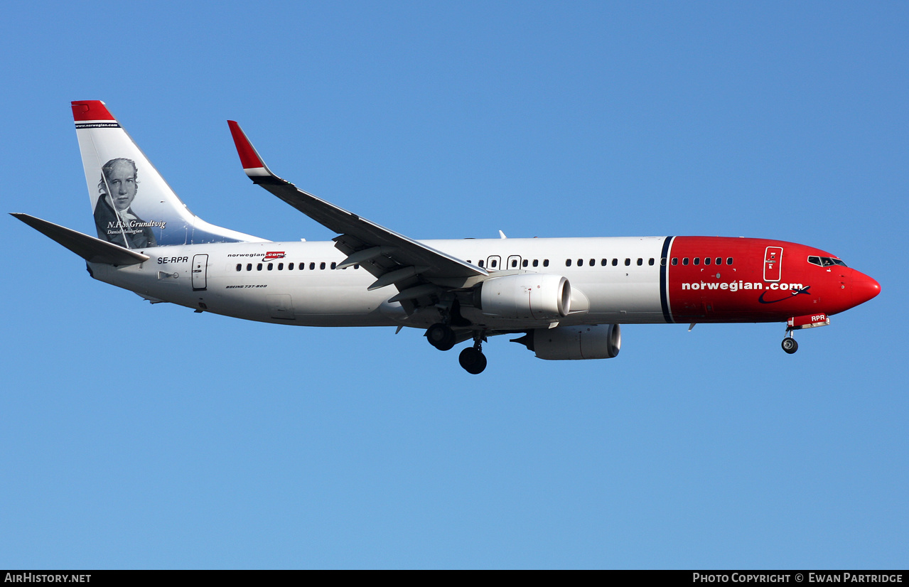 Aircraft Photo of SE-RPR | Boeing 737-8JP | Norwegian | AirHistory.net #465612