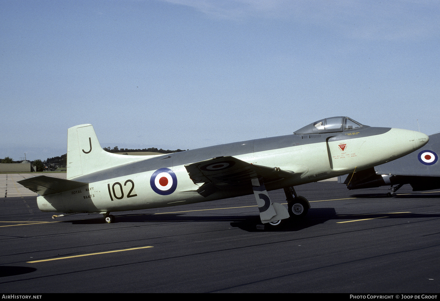 Aircraft Photo of WA473 | Supermarine Attacker F1 | UK - Navy | AirHistory.net #465639