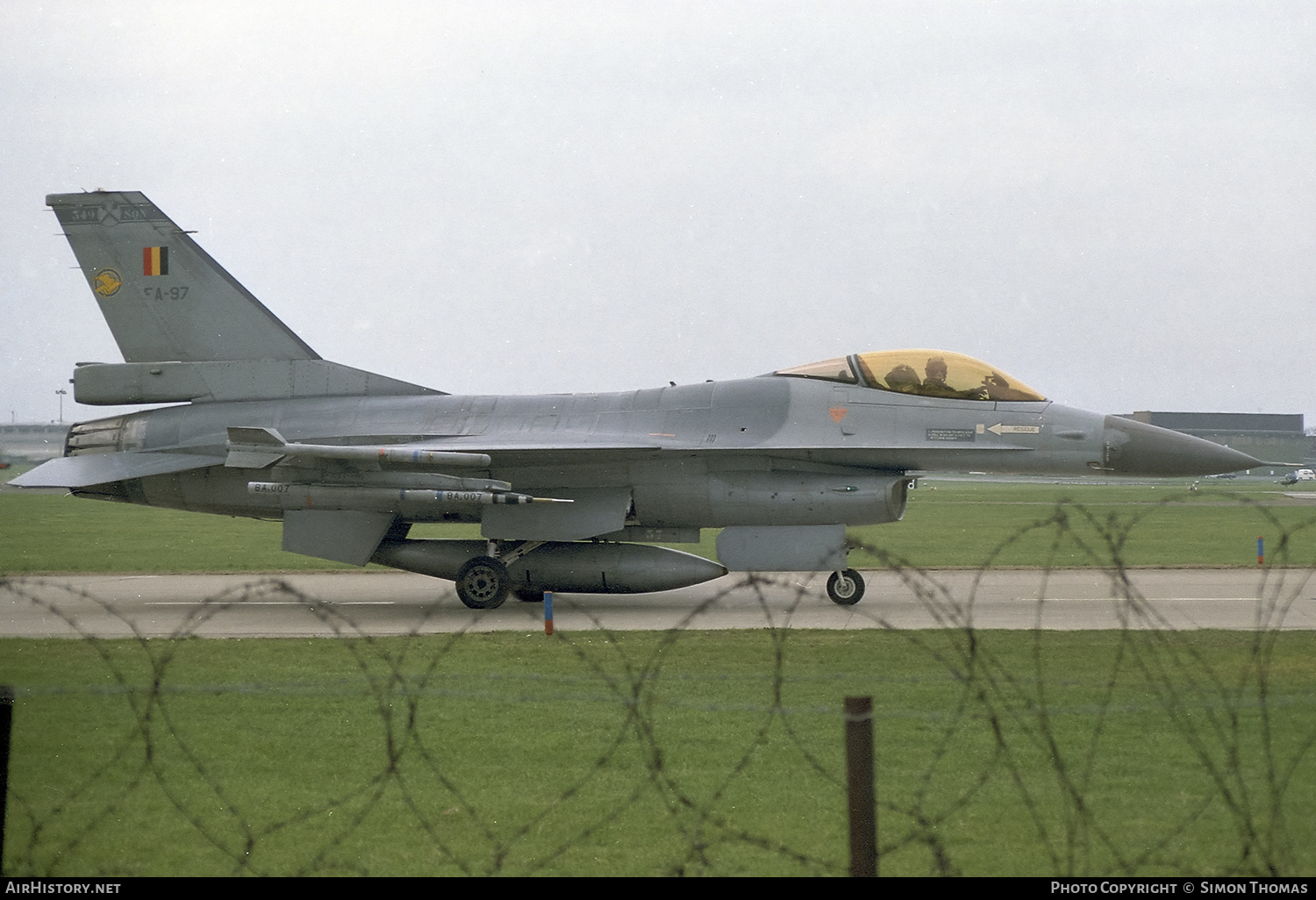 Aircraft Photo of FA97 | General Dynamics F-16A Fighting Falcon | Belgium - Air Force | AirHistory.net #465642
