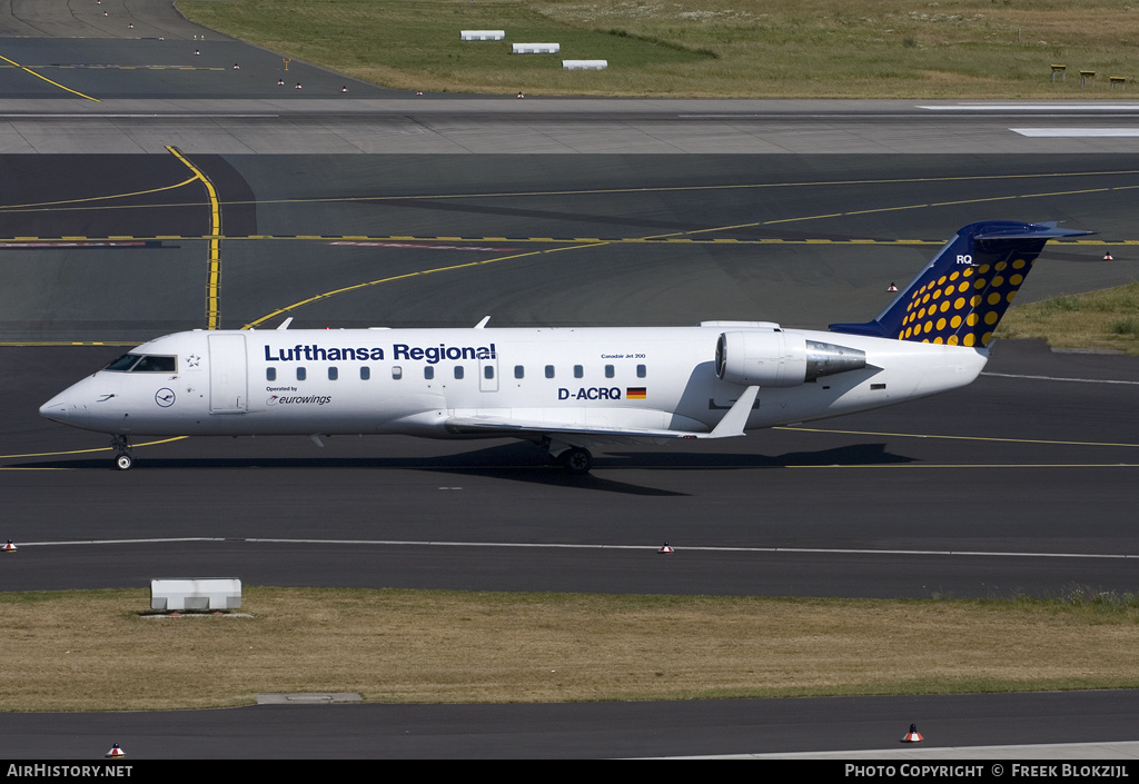 Aircraft Photo of D-ACRQ | Bombardier CRJ-200LR (CL-600-2B19) | Lufthansa Regional | AirHistory.net #465652