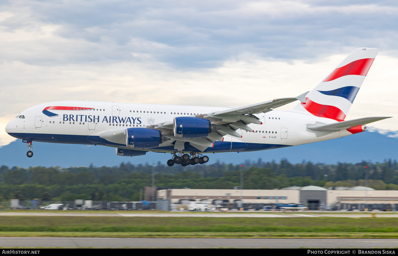 Aircraft Photo of G-XLEK | Airbus A380-841 | British Airways | AirHistory.net #465670