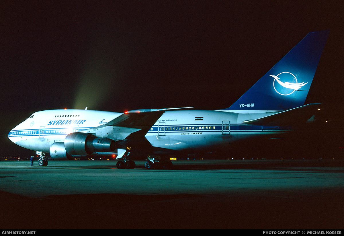 Aircraft Photo of YK-AHA | Boeing 747SP-94 | Syrian Air - Syrian Arab Airlines | AirHistory.net #465680