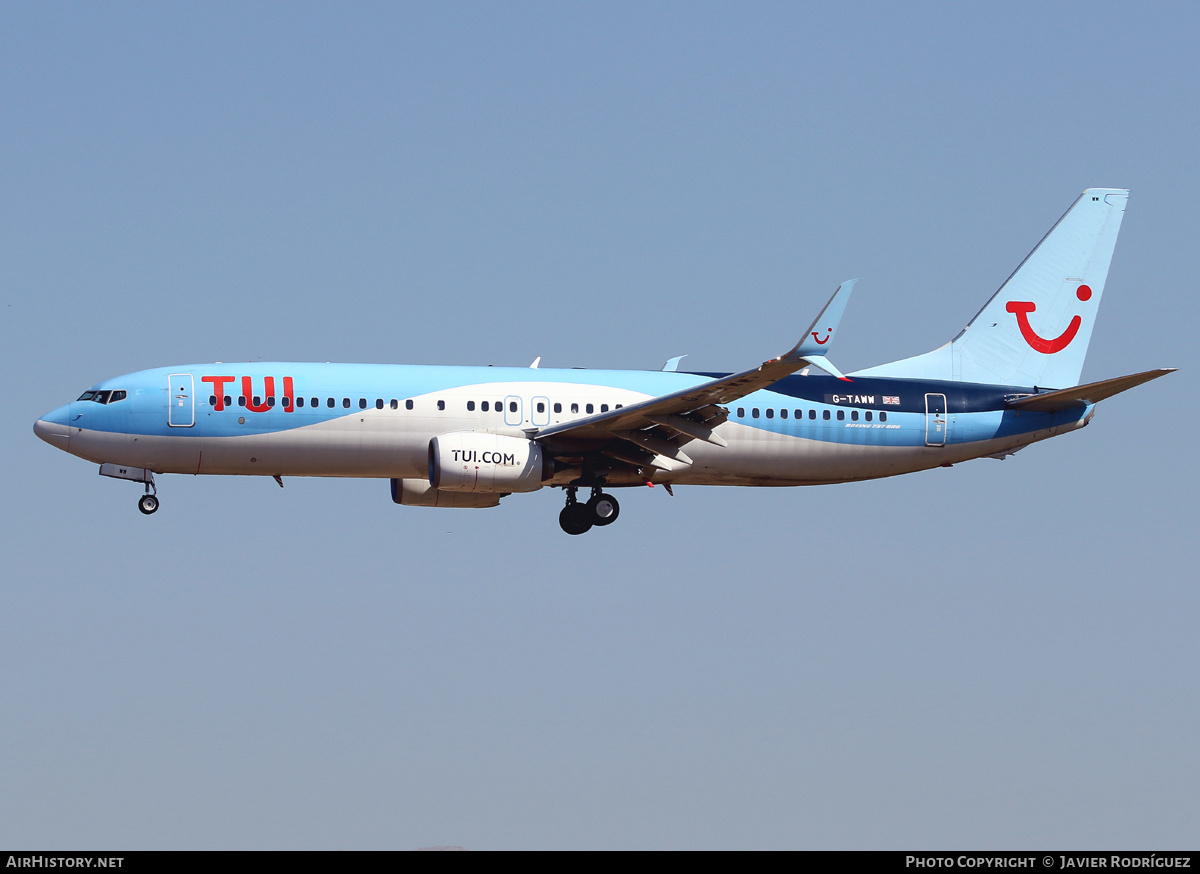 Aircraft Photo of G-TAWW | Boeing 737-8K5 | TUI | AirHistory.net #465706