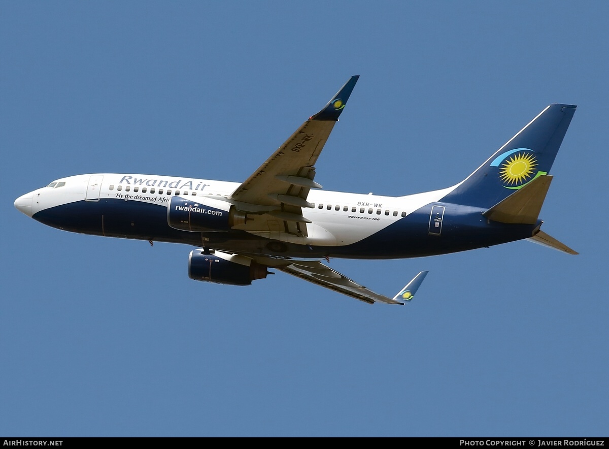 Aircraft Photo of 9XR-WK | Boeing 737-7K5 | RwandAir | AirHistory.net #465716
