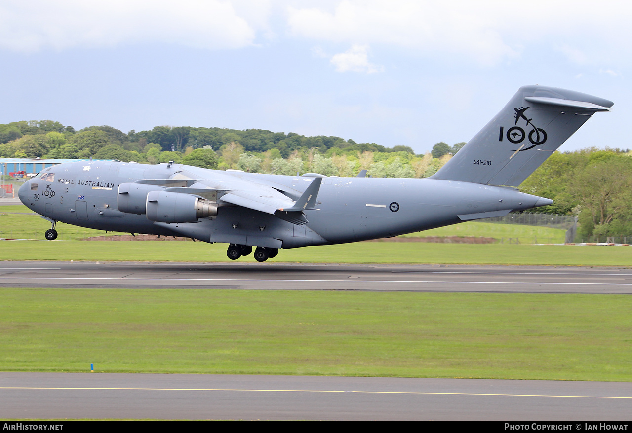 Aircraft Photo of A41-210 | Boeing C-17A Globemaster III | Australia - Air Force | AirHistory.net #465748