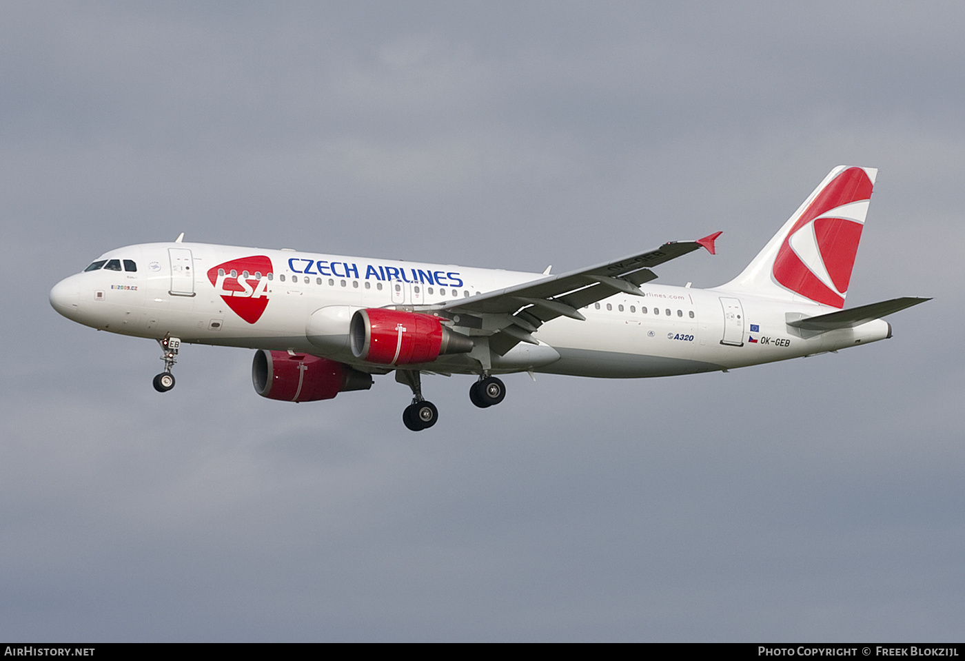 Aircraft Photo of OK-GEB | Airbus A320-214 | ČSA - Czech Airlines | AirHistory.net #465855