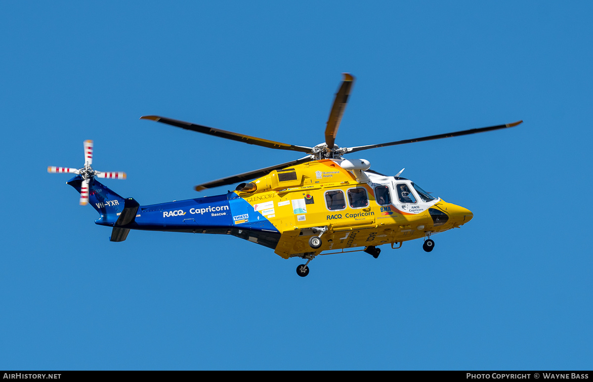 Aircraft Photo of VH-YXR | AgustaWestland AW-139 | RACQ Capricorn Helicopter Rescue | AirHistory.net #465917