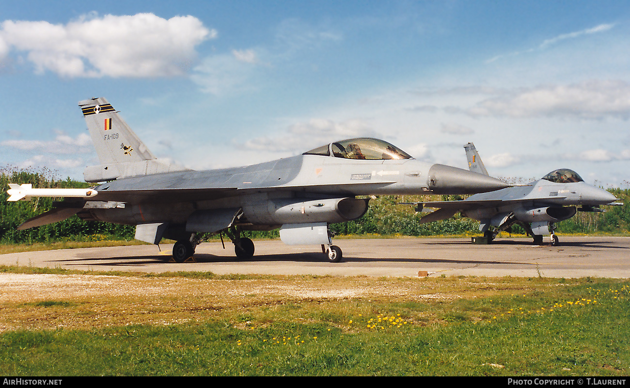 Aircraft Photo of FA-109 | General Dynamics F-16A Fighting Falcon | Belgium - Air Force | AirHistory.net #465933