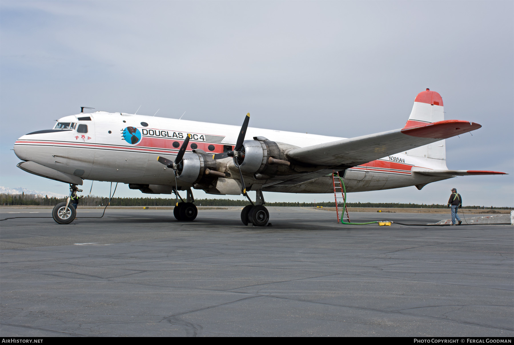 Aircraft Photo of N3054V | Douglas C-54Q Skymaster | Alaska Air Fuel | AirHistory.net #465944