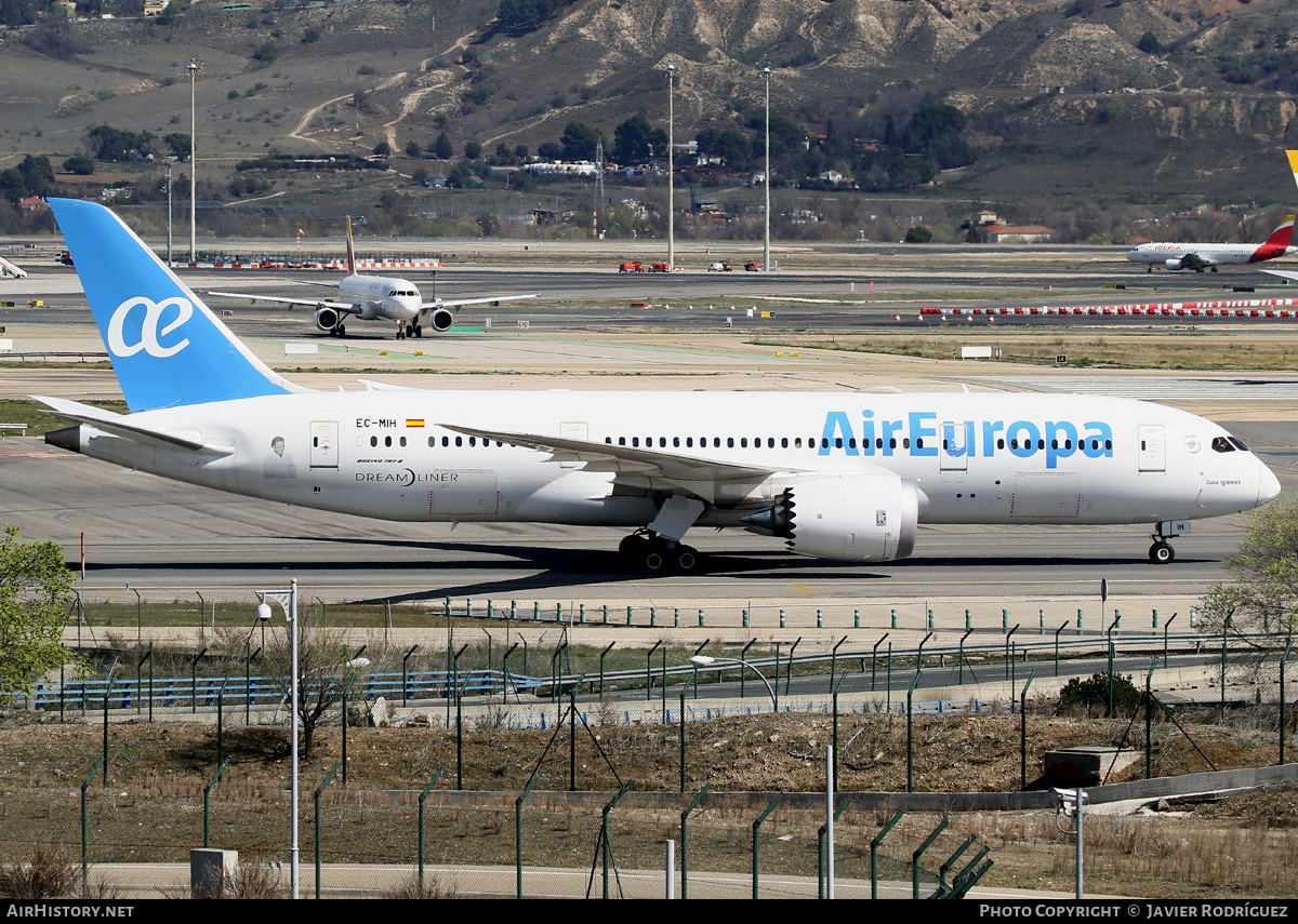 Aircraft Photo of EC-MIH | Boeing 787-8 Dreamliner | Air Europa | AirHistory.net #465976